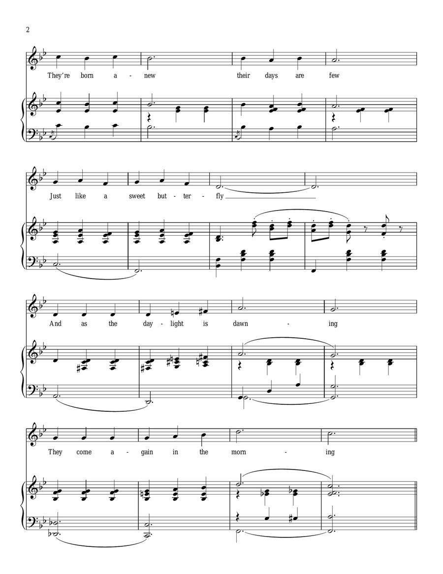 I'm Forever Blowing Bubbles Piano, Vocal scores gallery preview page 2