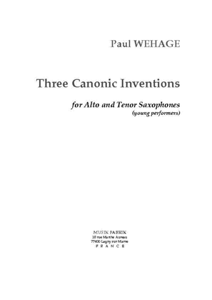 Three Canonic Inventions