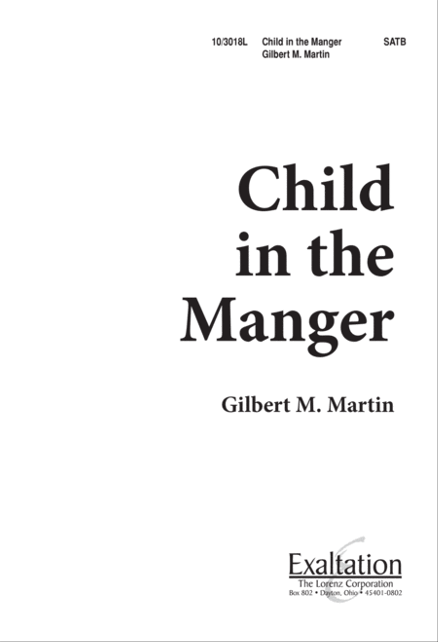 Child in the Manger 4-Part scores gallery preview page 1