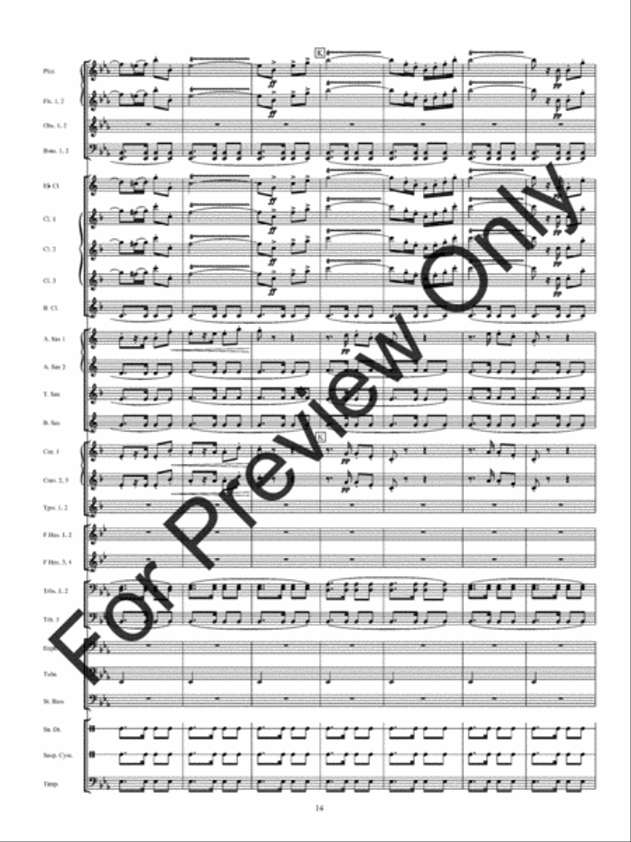 Inglesina The Little English Girl (Score) Concert Band scores gallery preview page 17