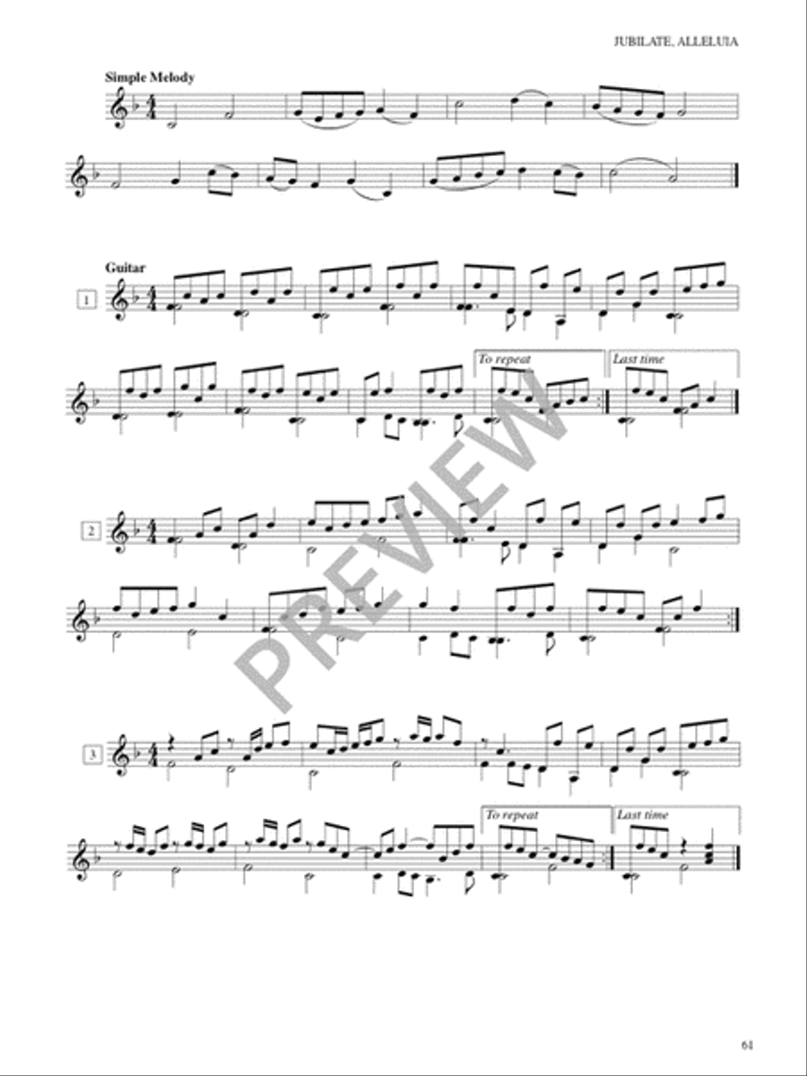 Christe Lux mundi - Instrument edition Guitar scores gallery preview page 63