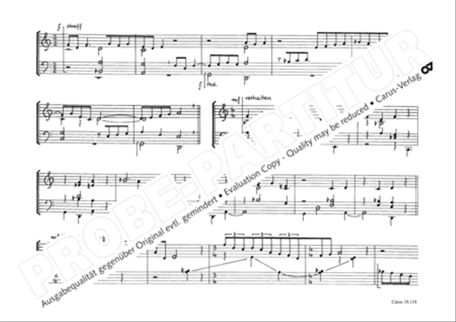 Two Organ Works (Zwei Orgelstucke) Organ scores gallery preview page 13