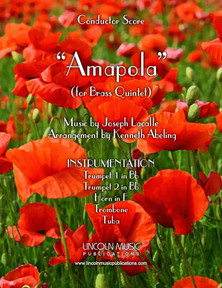 Book cover for Amapola (for Brass Quintet)
