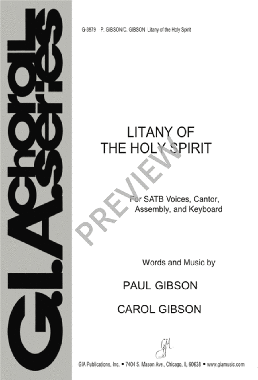 Litany of the Holy Spirit - SATB edition 4-Part scores gallery preview page 2
