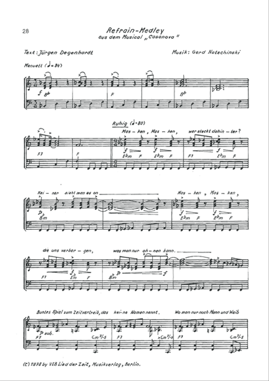 Refrain- Medley Voice scores gallery preview page 3