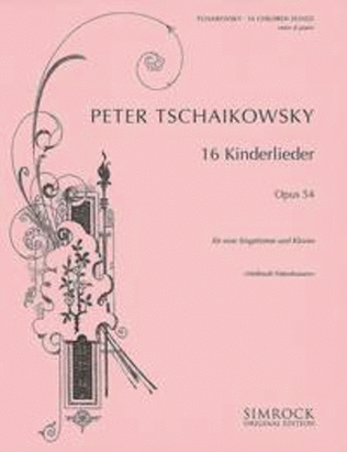 Book cover for 16 Children's Songs op. 54