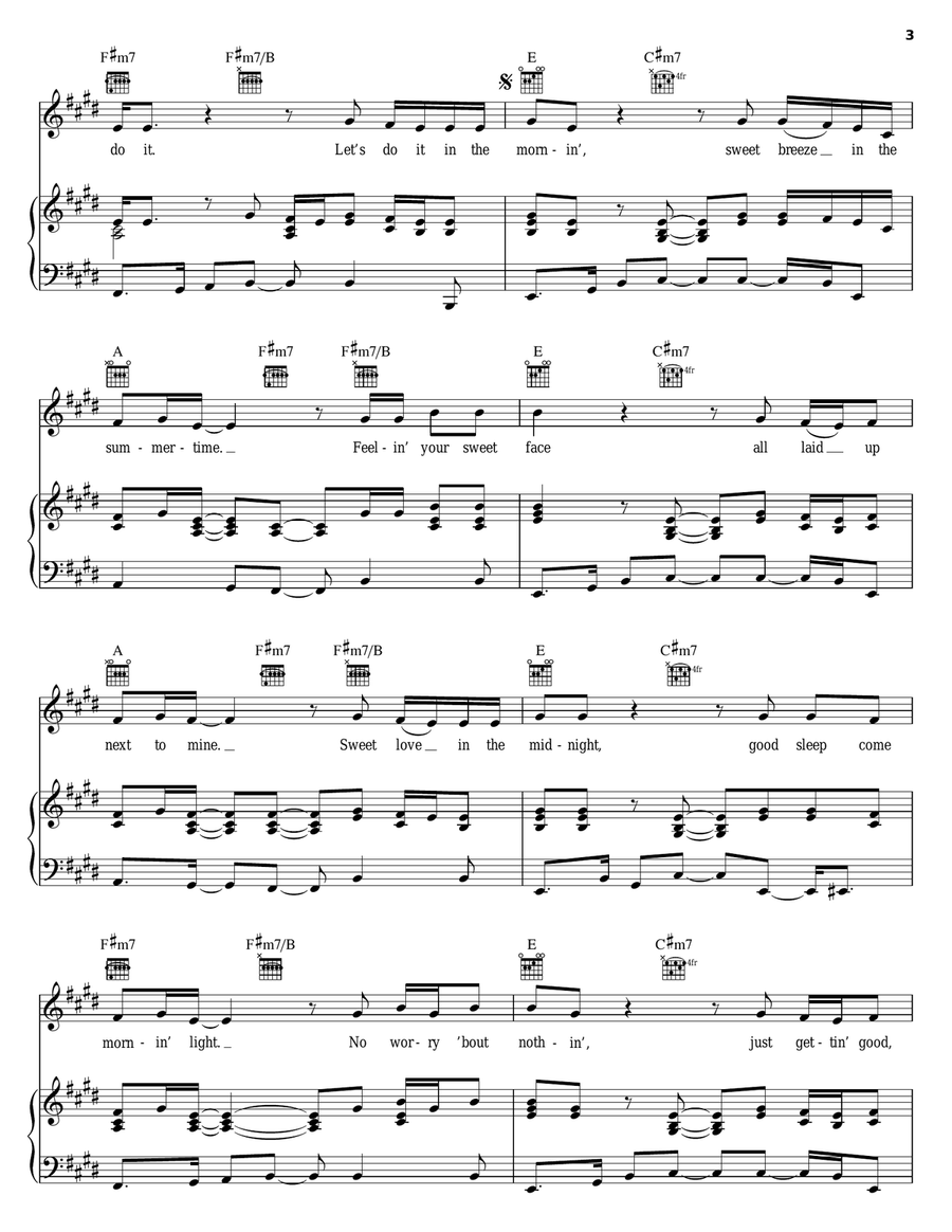 Let's Do It Again Piano, Vocal, Guitar scores gallery preview page 3