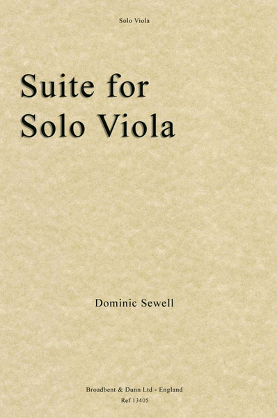Suite for Solo Viola
