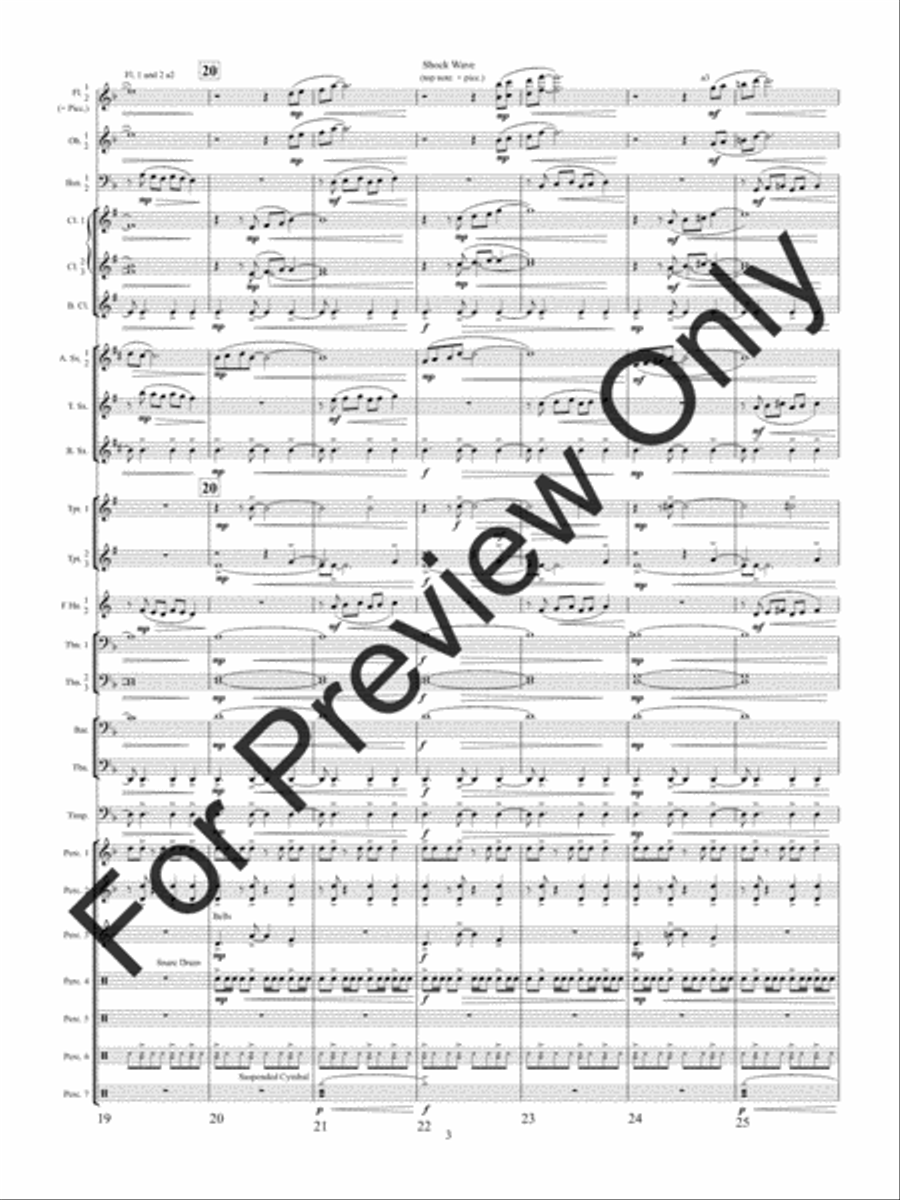 Shock Wave (Score) Concert Band scores gallery preview page 6