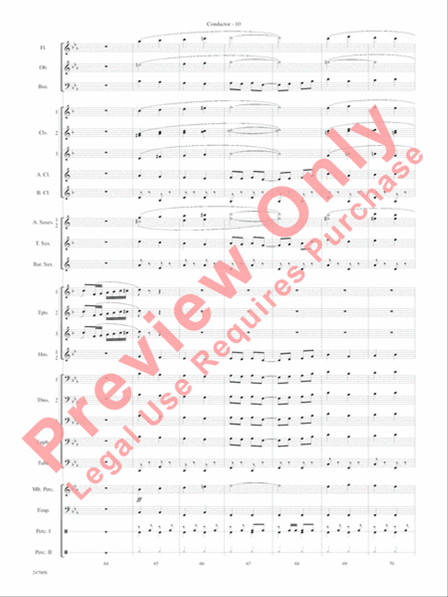 Travelin' Trumpets Concert Band scores gallery preview page 13