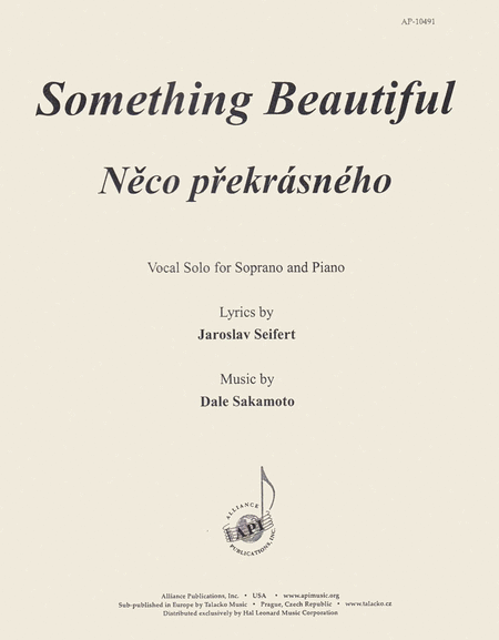 Neco Prekrasneho (something Beautiful) - H Voc Solo/pno