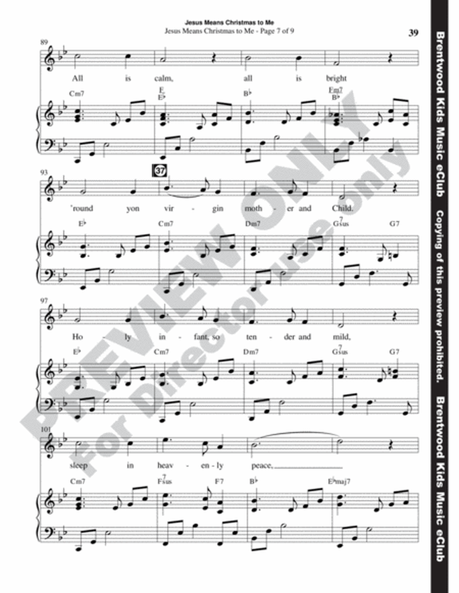 Jesus Means Christmas to Me (Choral Book) image number null