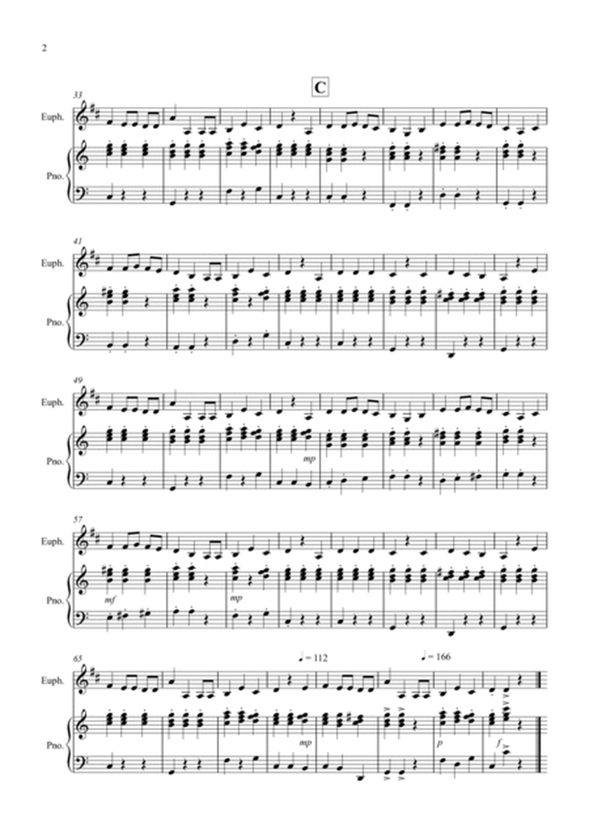 3 Easy Christmas Pieces for Euphonium and Piano image number null