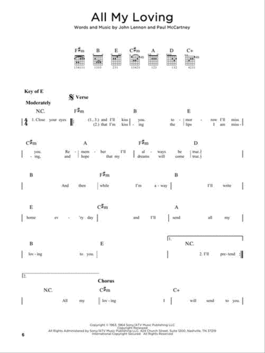 First 50 Songs by the Beatles You Should Play on Guitar Electric Guitar scores gallery preview page 6