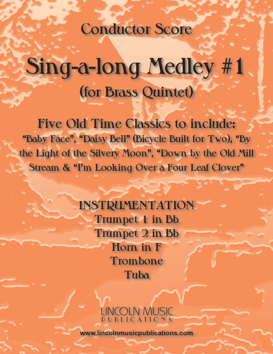 Sing-along Medley #1 (for Brass Quintet) Brass Quintet scores gallery preview page 1