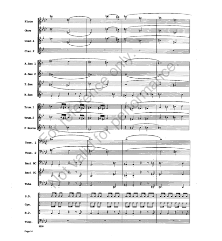 Trumpets a la King Trumpets a la King Concert Band scores gallery preview page 13
