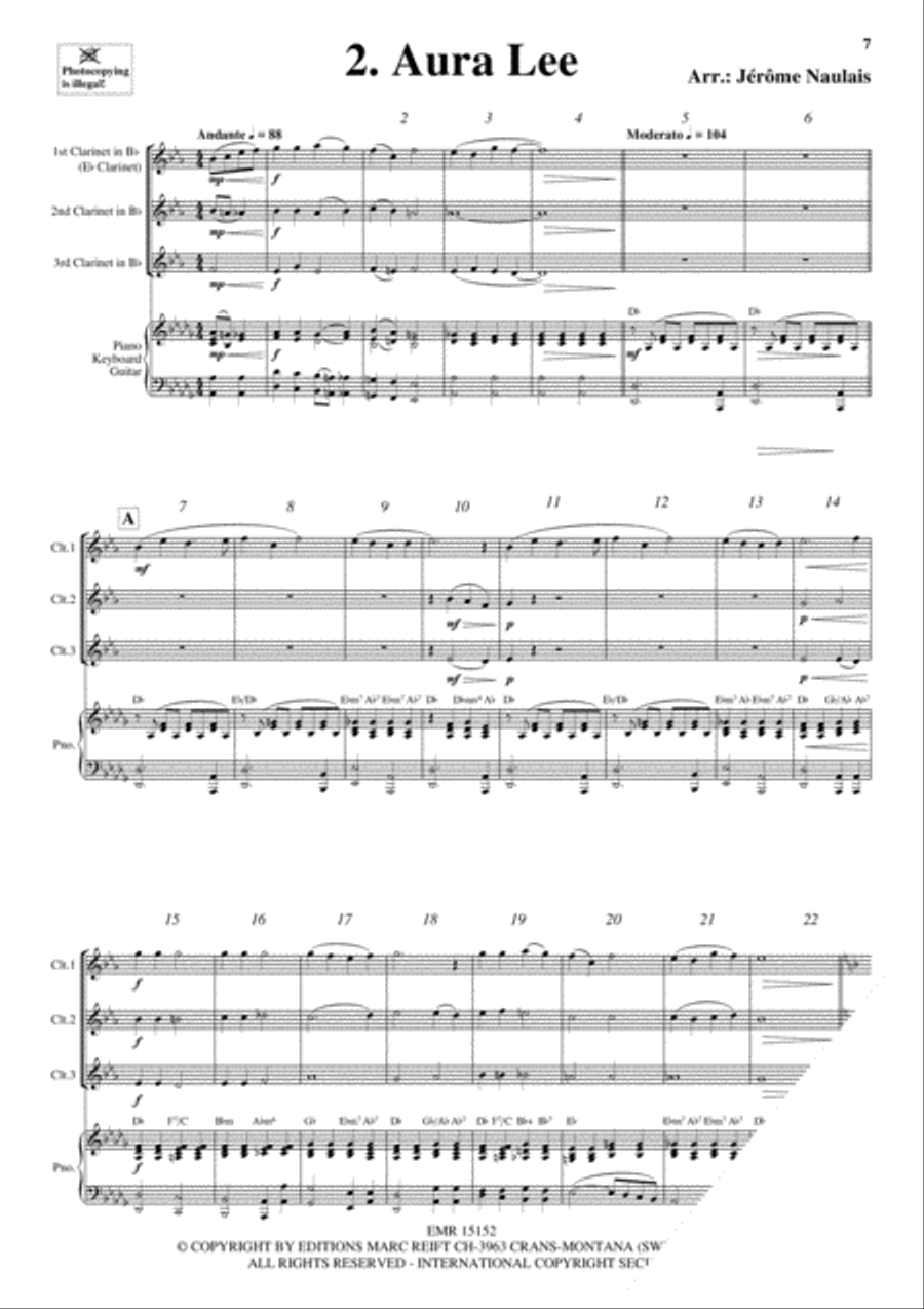 3 Clarinets & Piano Vol. 9 Clarinet scores gallery preview page 4