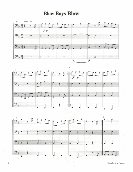 Two Folk Songs for Tuba Quartet image number null