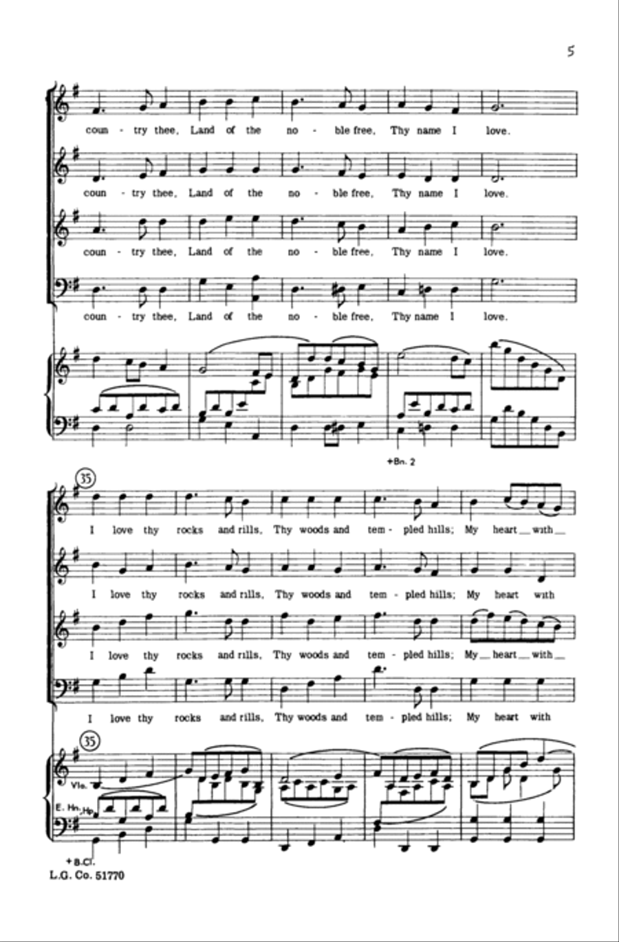 America America 4-Part scores gallery preview page 4