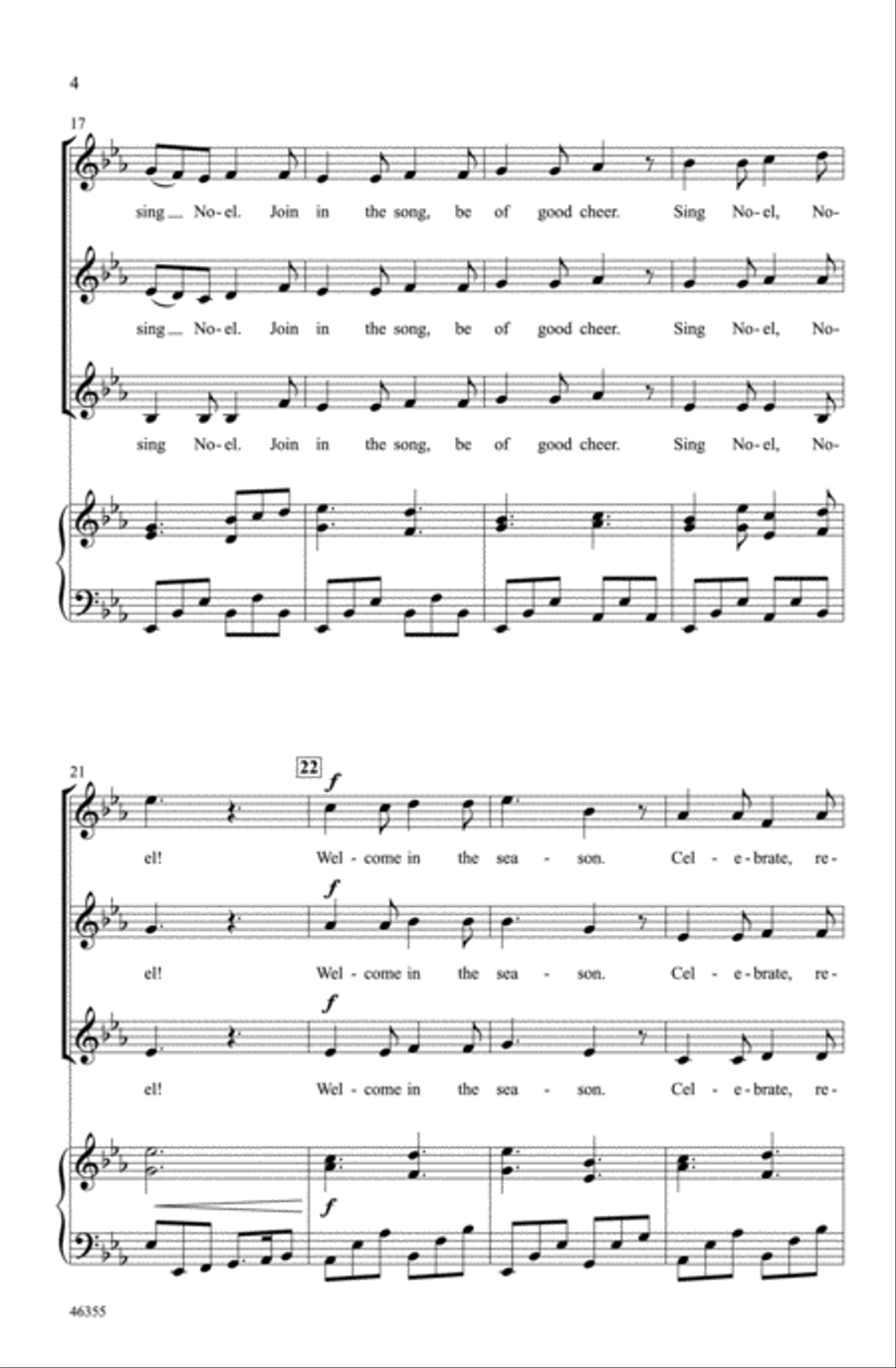 A Winter Noel Choir scores gallery preview page 3