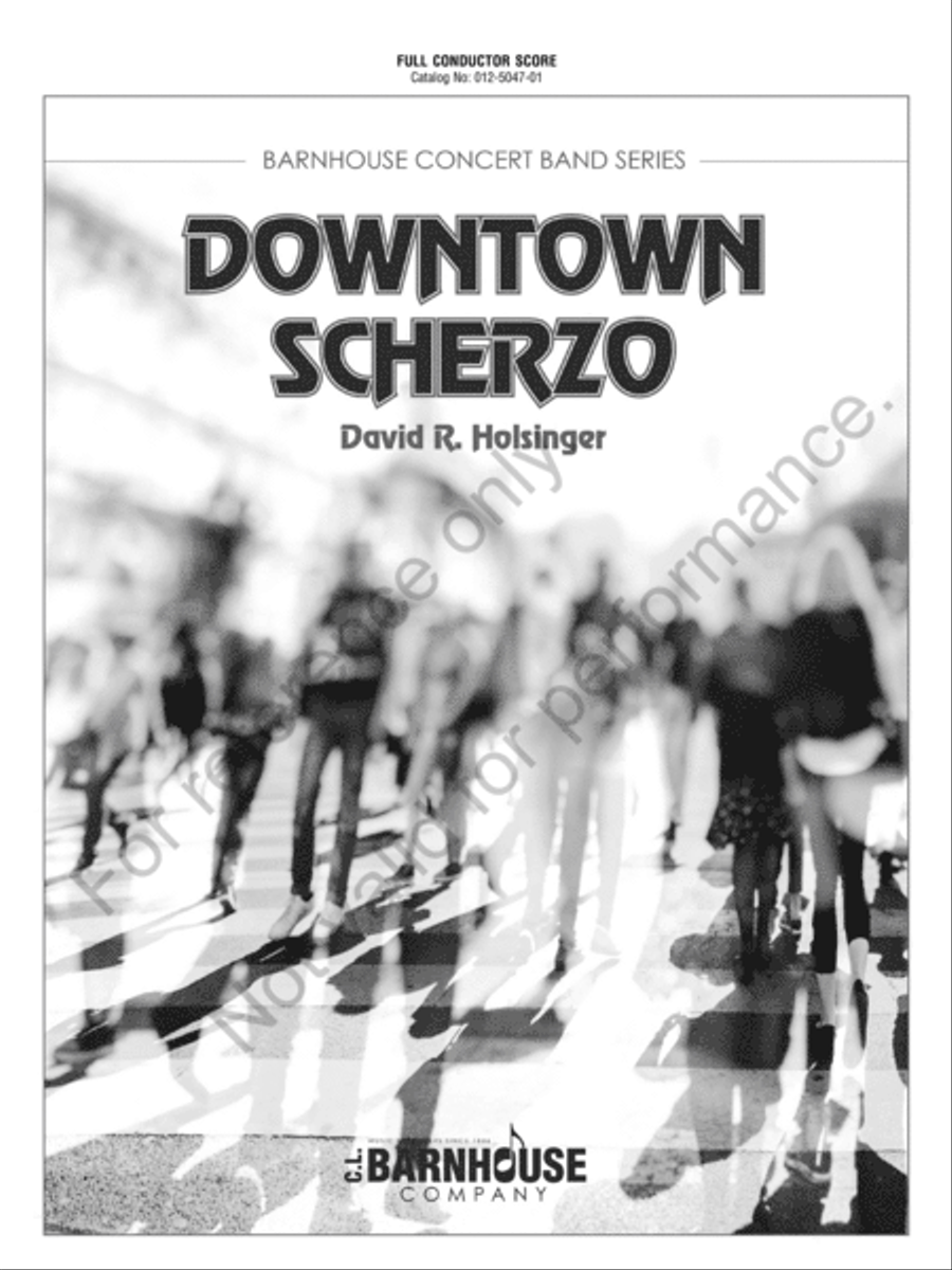 Downtown Scherzo Concert Band scores gallery preview page 2