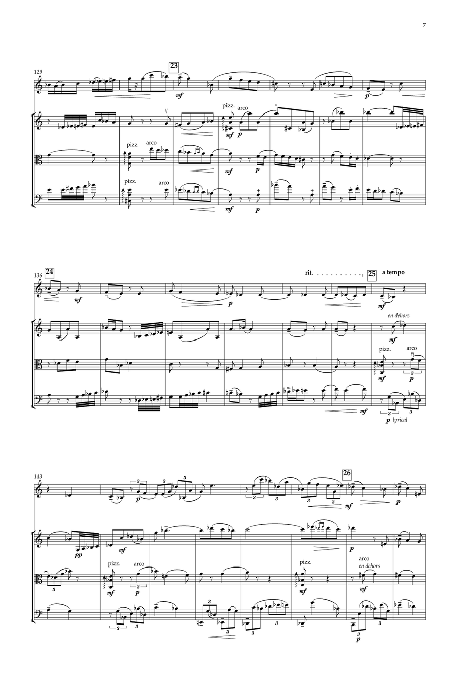 Cantilena for Oboe Quartet (full score) Woodwind Quartet scores gallery preview page 7