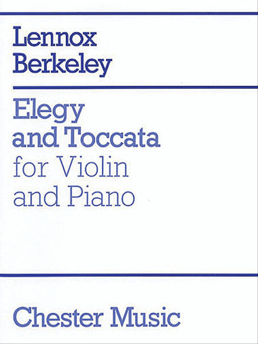 Lennox Berkeley: Elegy And Toccata Violin Solo scores gallery preview page 1