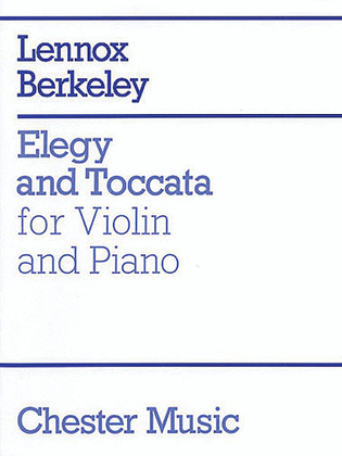 Book cover for Lennox Berkeley: Elegy And Toccata