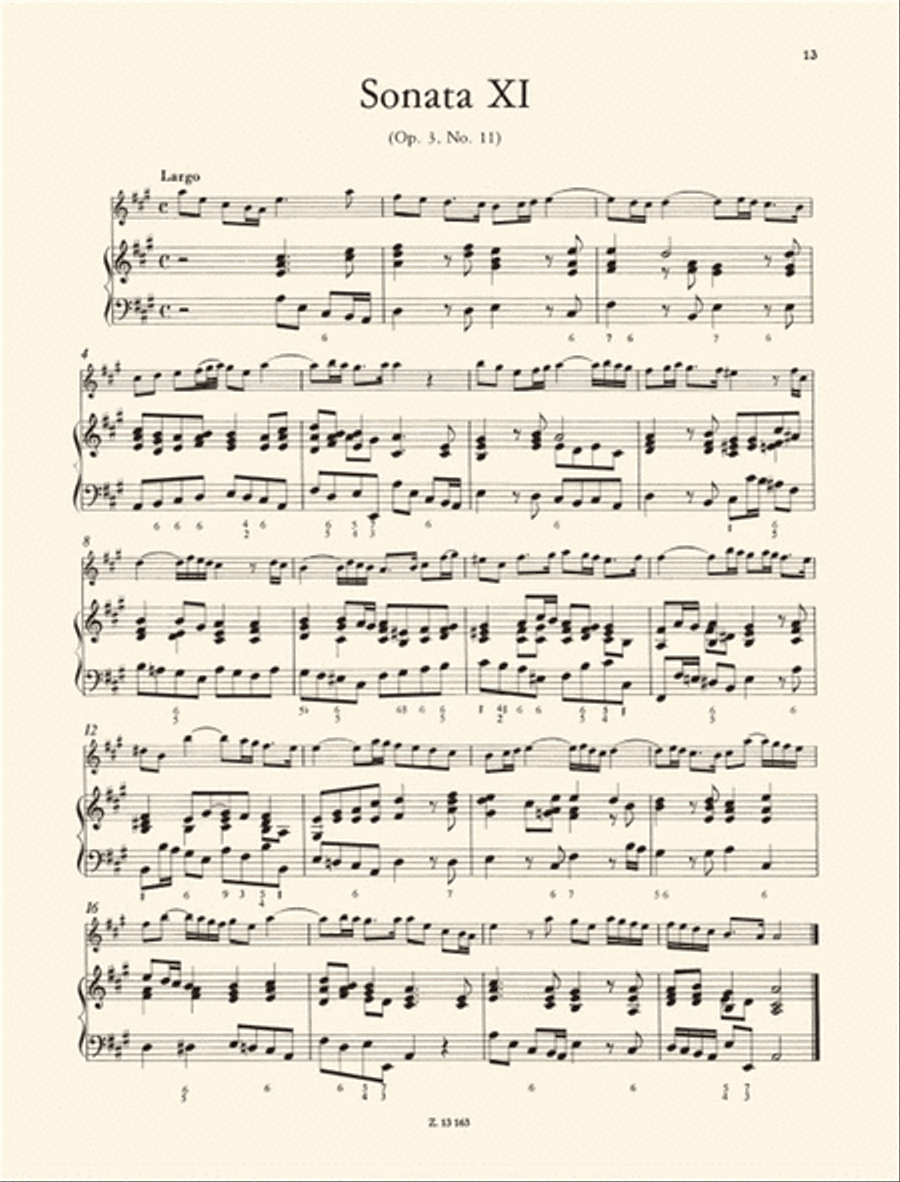 12 Sonate Op. 3, Vol. 4 (No. 10-12) Flute Solo scores gallery preview page 3