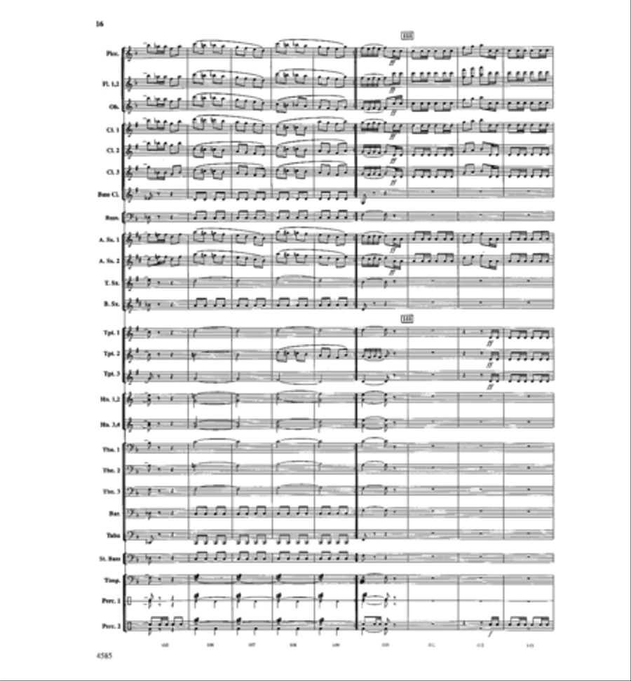William Tell Overture Concert Band scores gallery preview page 15