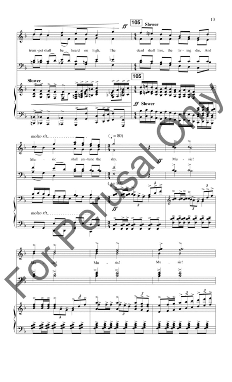 Ode To Music (Choral Score) 4-Part scores gallery preview page 14