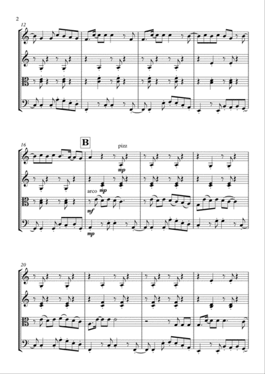 Senorita Senorita String Quartet scores gallery preview page 3