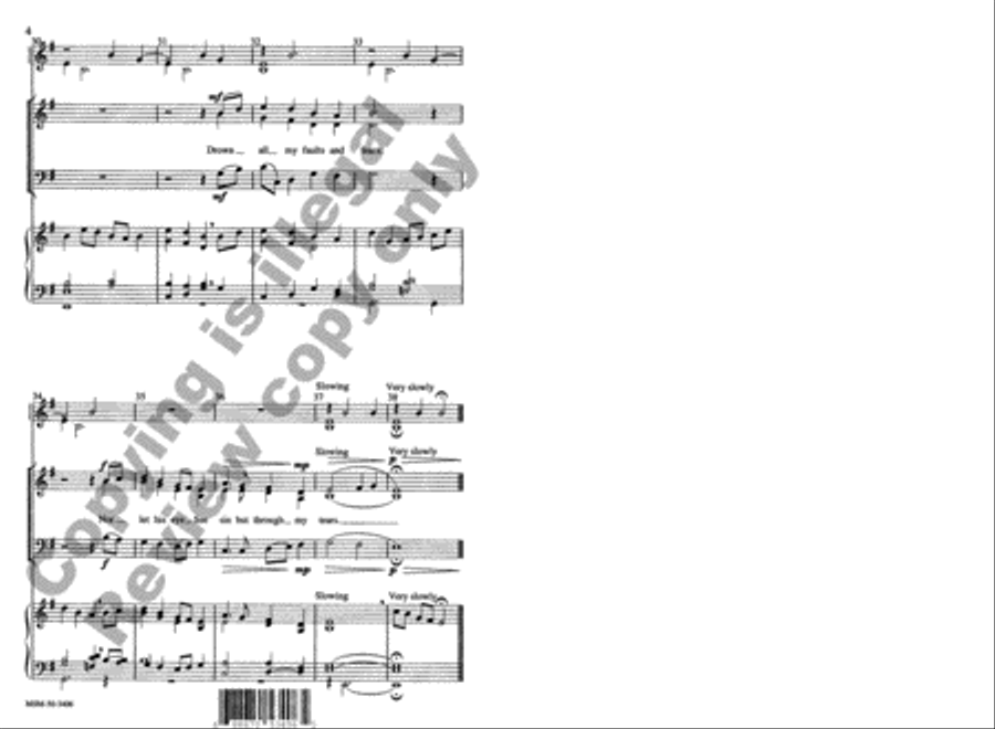 Drop, Drop, Slow Tears 3-Part scores gallery preview page 5