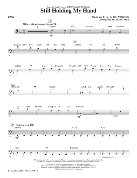 Still Holding My Hand (from Matilda The Musical) (arr. Mark Brymer) - Bass
