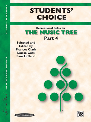 Book cover for The Music Tree - Part 4 (Student's Choice)
