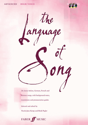 Book cover for The Language of Song: Advanced (High Voice)