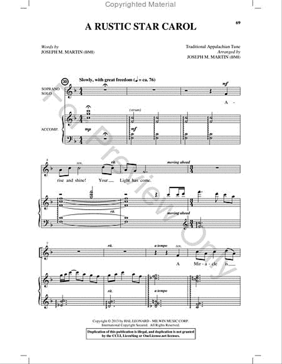 Appalachian Winter Choir scores gallery preview page 68