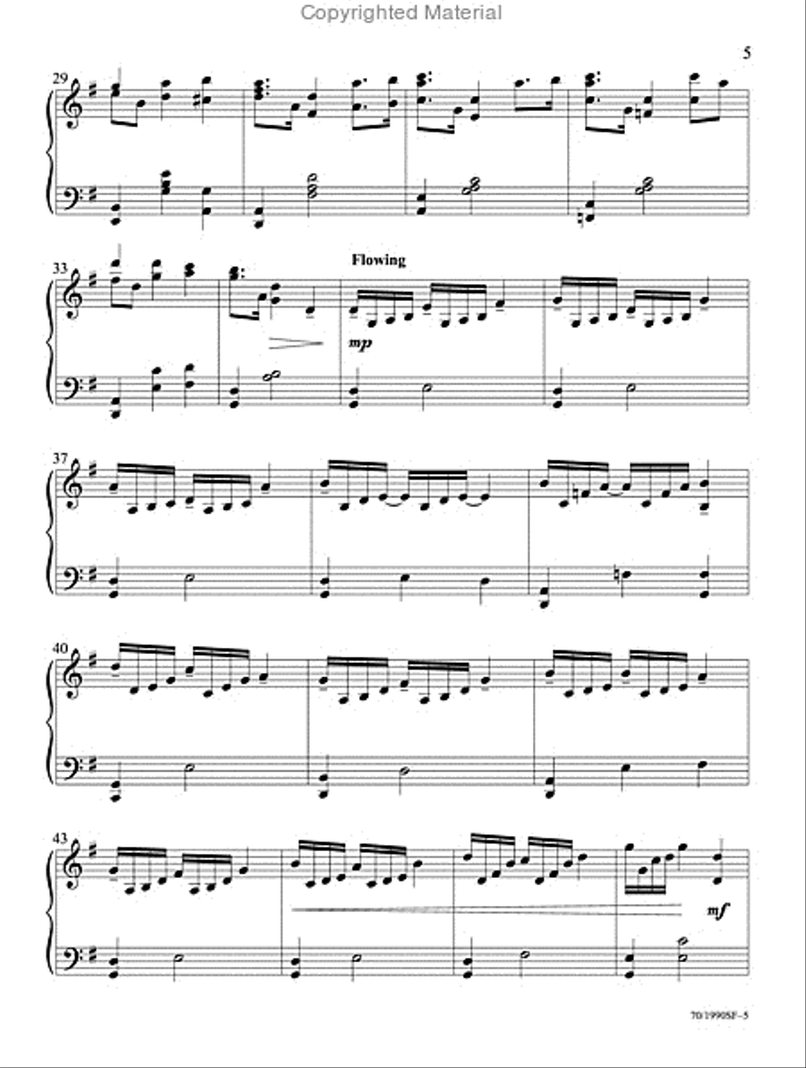 Filled with Thankfulness Piano Solo scores gallery preview page 5