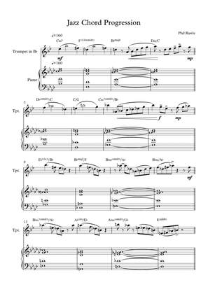 Jazz Chord Progression - Trumpet