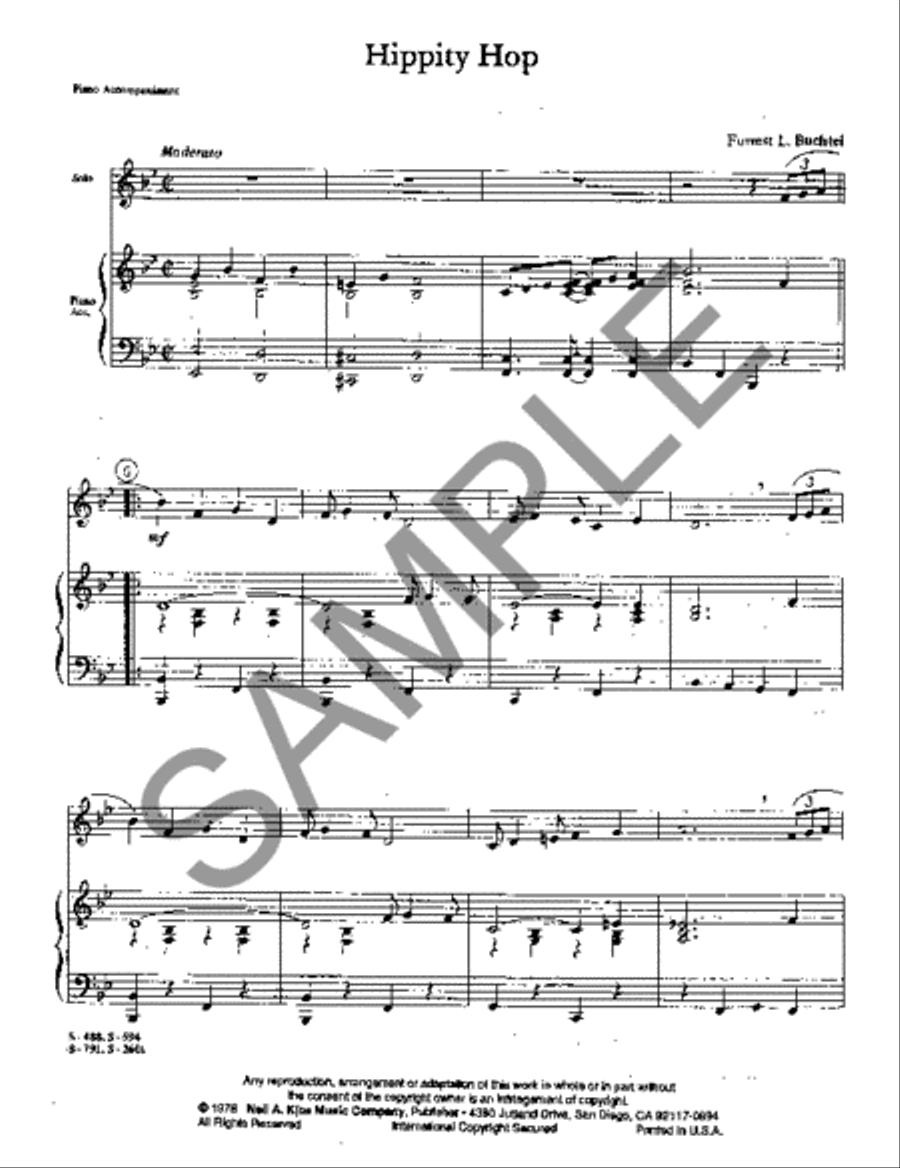 Hippity Hop Clarinet Solo scores gallery preview page 2