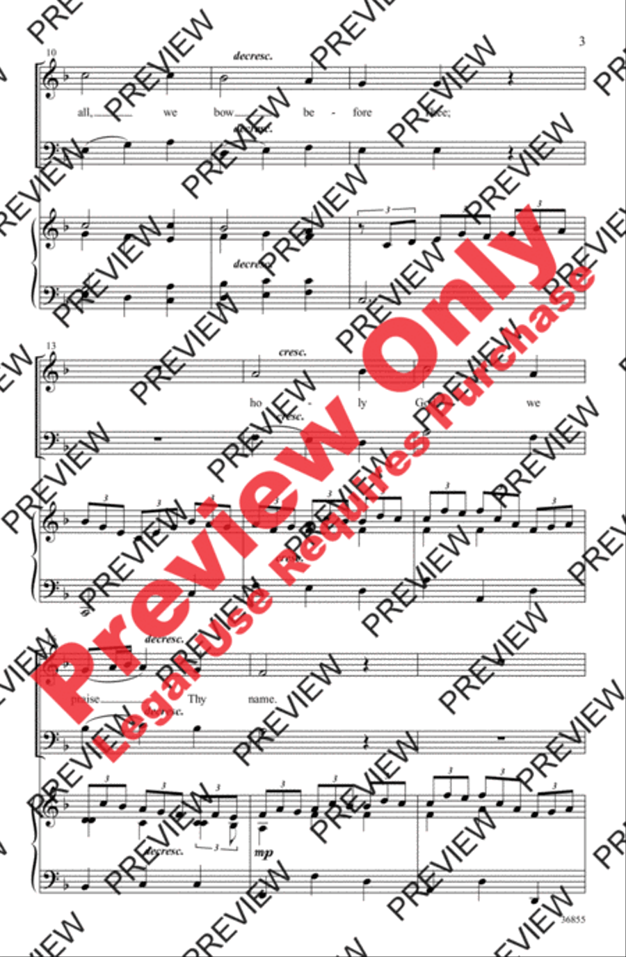 Surround Him with Praise Surround Him with Praise 2-Part scores gallery preview page 3