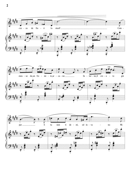LEONCAVALLO: Mattinata (transposed to E major)