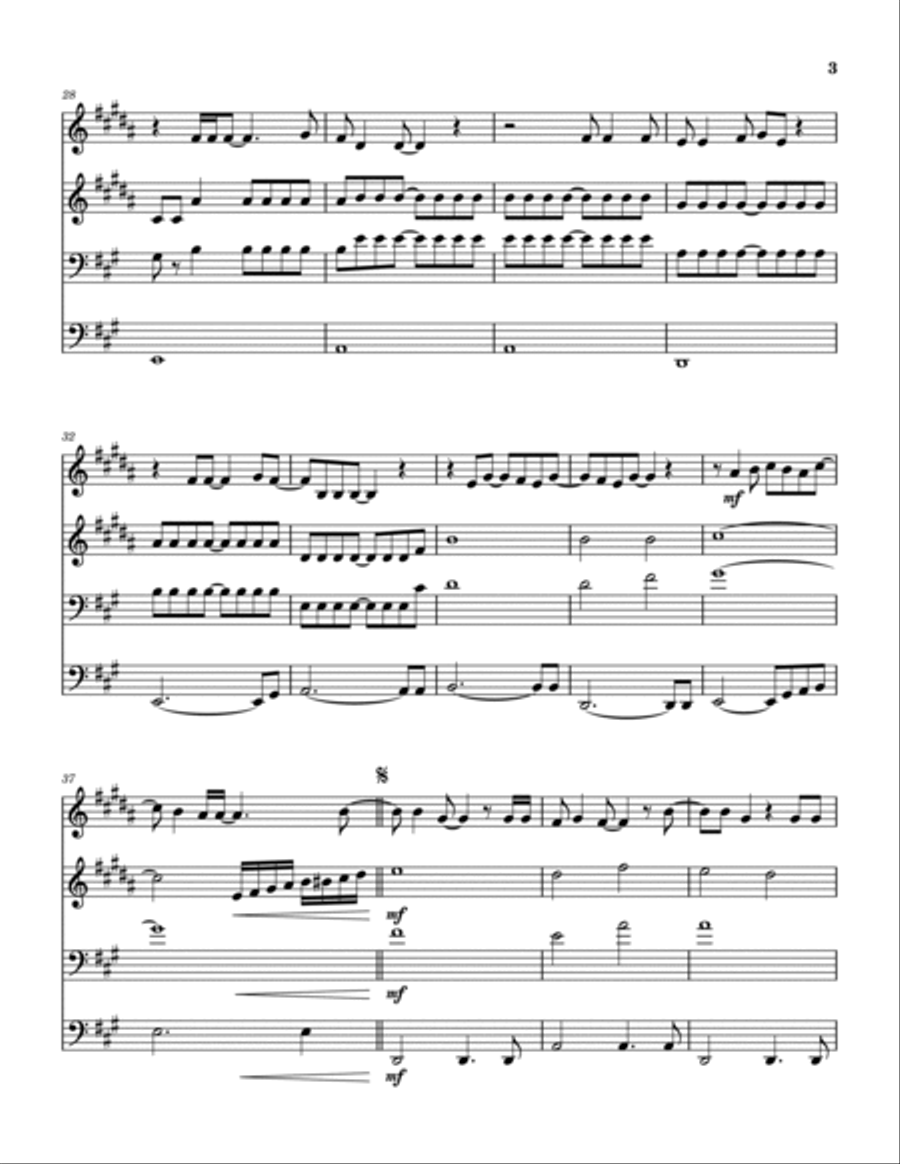 Come Monday Brass Quartet scores gallery preview page 4