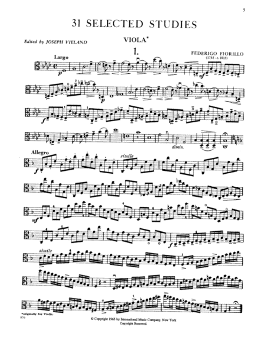 31 Selected Studies Viola Solo scores gallery preview page 2