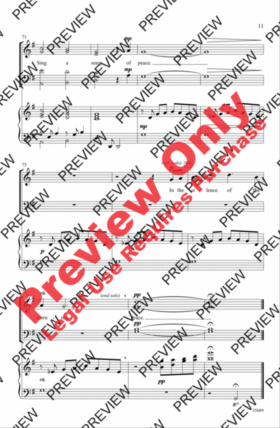 Pacem 4-Part scores gallery preview page 10