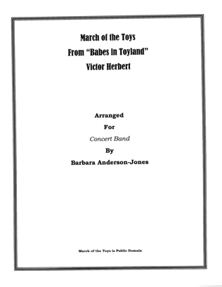March of the Toys (Concert Band, Score Only)