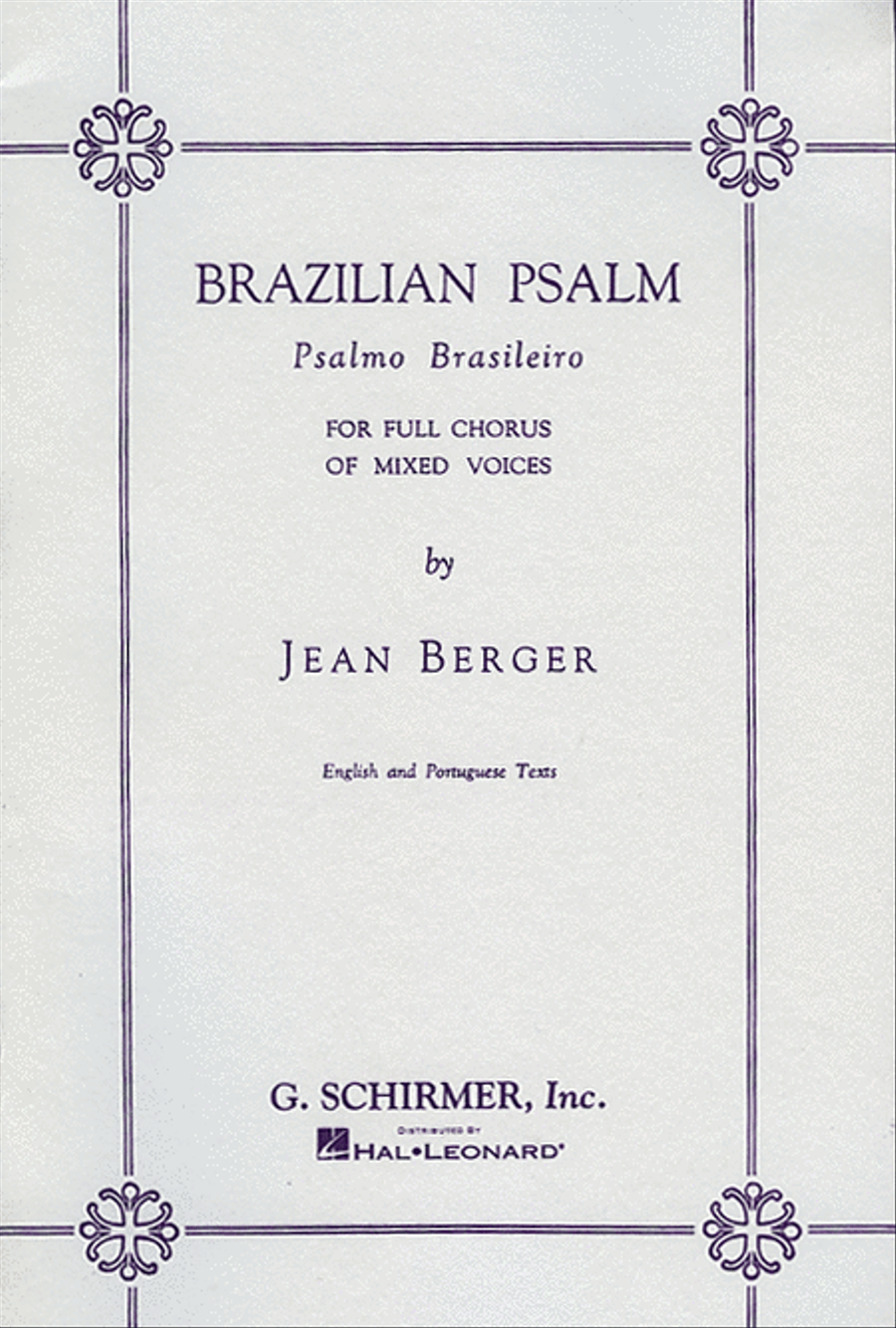 Brazilian Psalm 4-Part scores gallery preview page 1