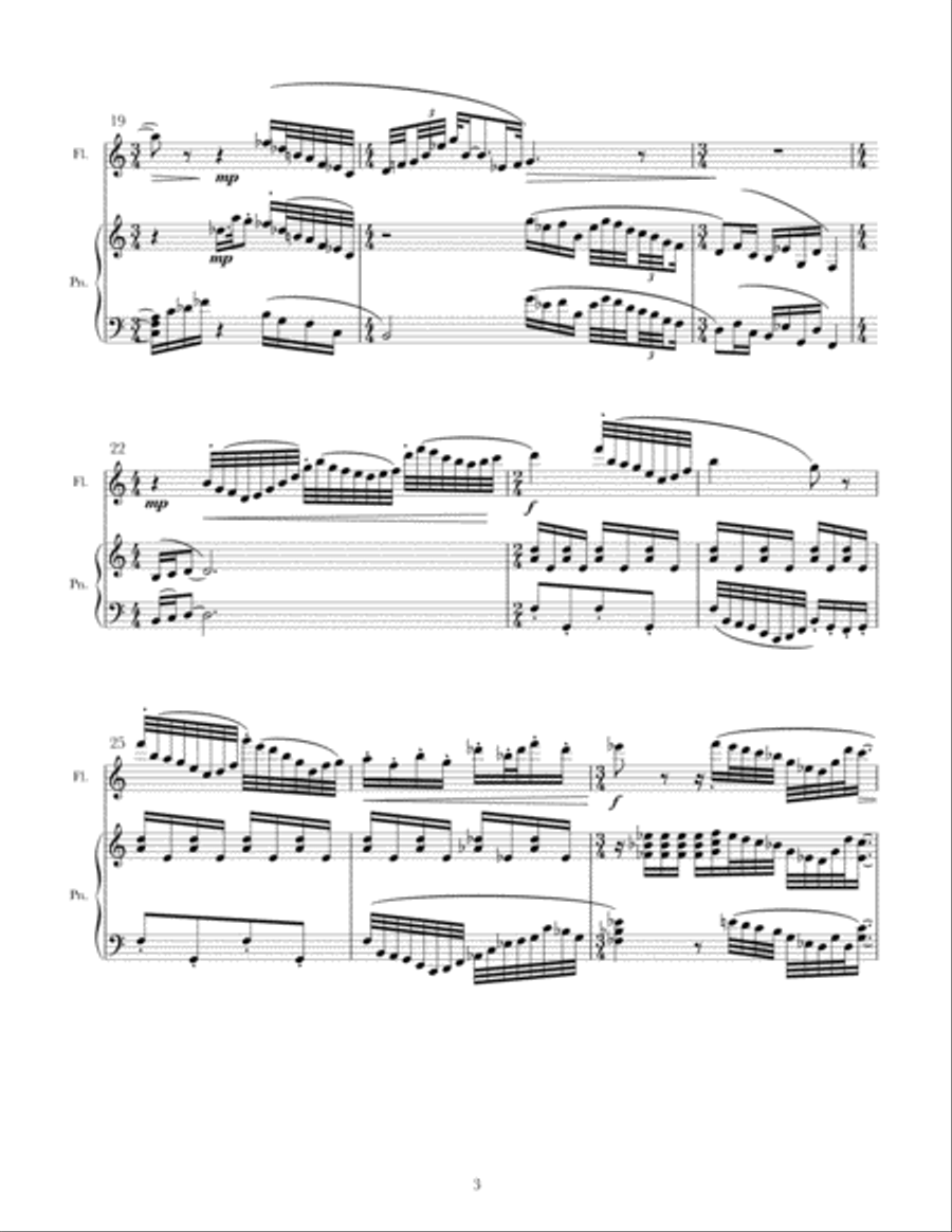 Nocturnal Dialogues for Flute and Piano Woodwind Duet scores gallery preview page 4