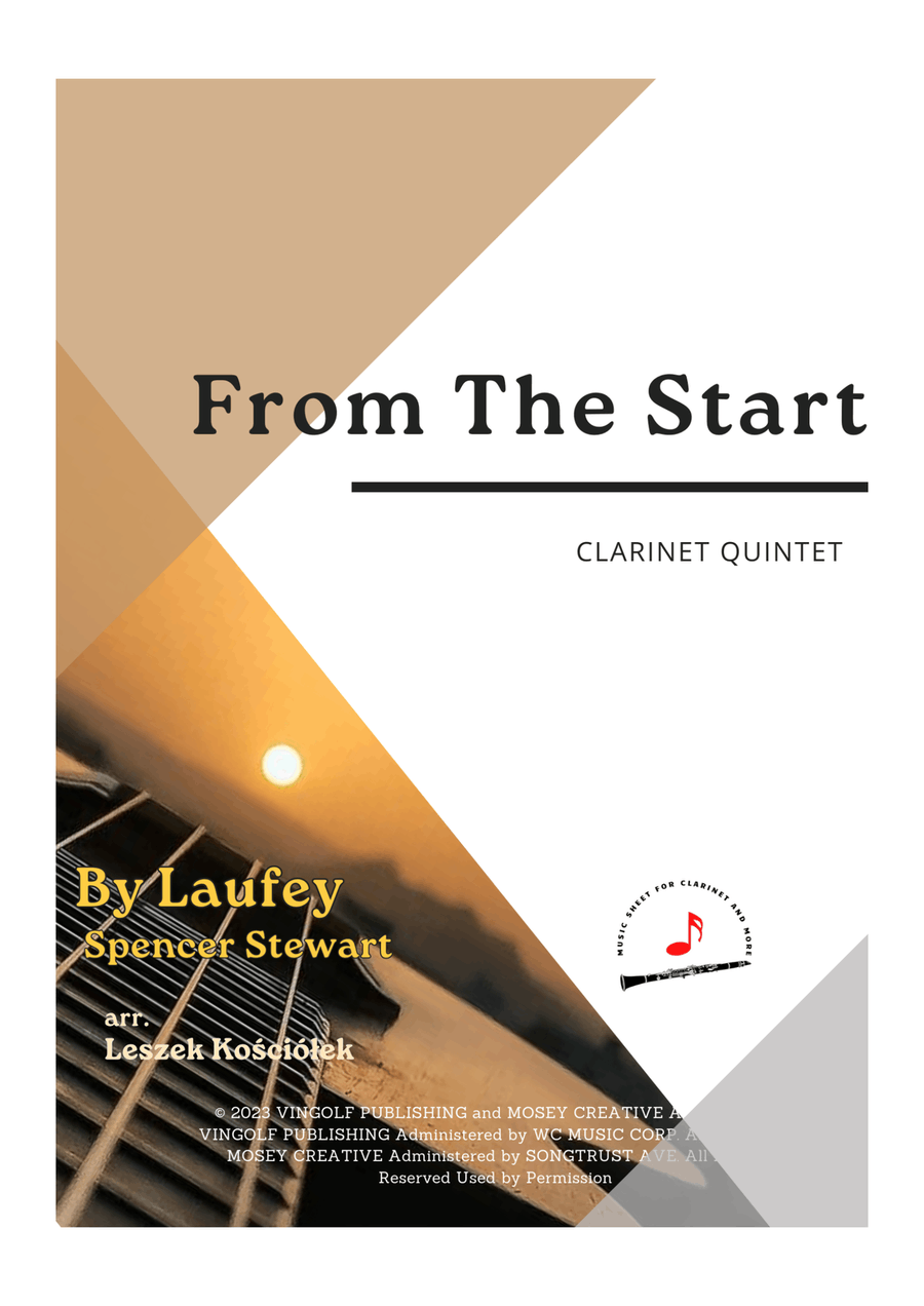 From The Start Clarinet Quintet scores gallery preview page 1