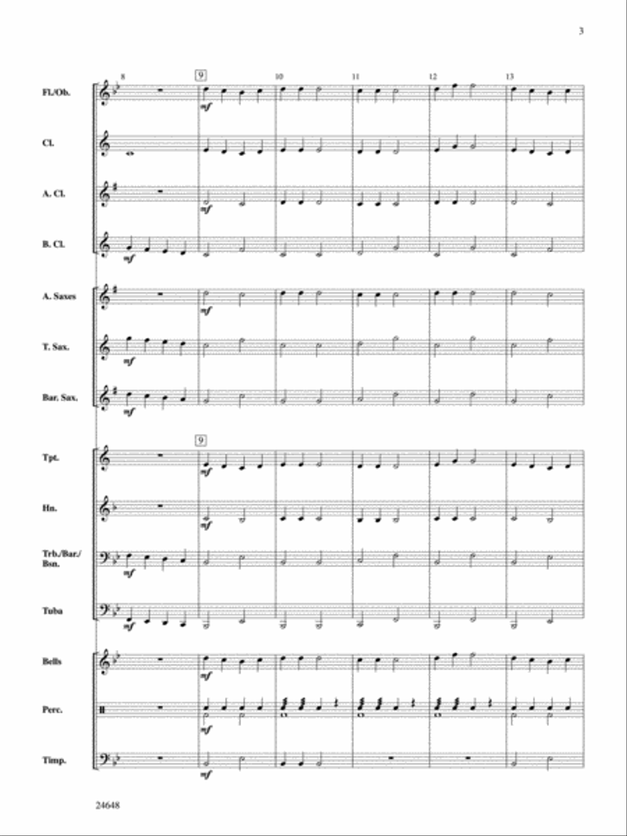 Beginning Band's Greatest Hits Concert Band scores gallery preview page 3
